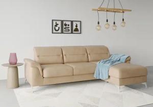 sit&more Ecksofa "Sinatra L-Form", mit Recamiere, optinal mit Kopfteilverstellung und Armteilfunktion