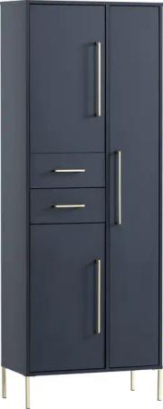 welltime Garderobenschrank "Kent mit goldfarbenen Griffen", Breite 67,1 cm, made in Germany