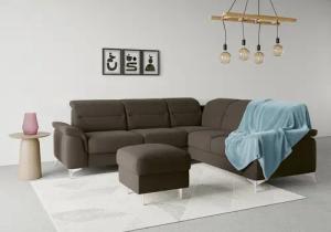 sit&more Ecksofa "Sinatra L-Form", optional mit Kopfteilverstellung und Armteilfunktion