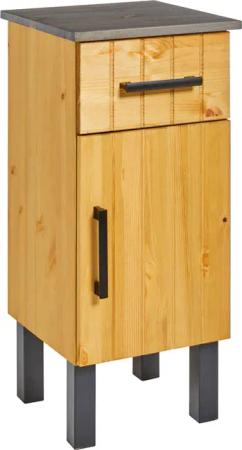 welltime Unterschrank "Mary", Badmöbel im Landhaus-Stil, Breite 33 cm, aus Massivholz
