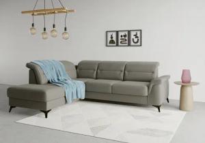 sit&more Ecksofa "Sinatra L-Form", mit Ottomane, optional mit Kopfteilverstellung und Armteilfunktion