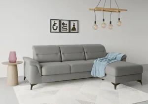 sit&more Ecksofa "Sinatra L-Form", mit Recamiere, optional mit Kopfteilverstellung und Armteilfunktion