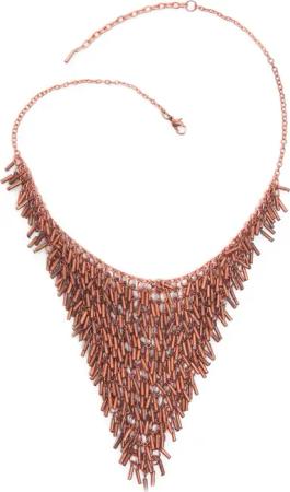 COLLEZIONE ALESSANDRO Kette mit Anhänger "Elke", in dreiecksform mit kleinen Perlen