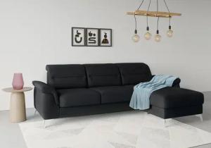 sit&more Ecksofa "Sinatra L-Form", mit Recamiere, optinal mit Kopfteilverstellung und Armteilfunktion