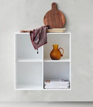 Hammel Furniture Bücherregal "Mistral Kubus 026, Hochwertig Hängeregal, Wandregal", (1 St.), Wandmontage/Freistehend, B:69 cm, T:32,5 cm. anpassungsbar Designmöbel