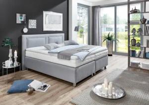 Westfalia Schlafkomfort Boxspringbett, inkl. Kaltschaum-Topper und Zierkissen