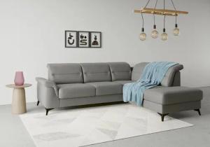 sit&more Ecksofa "Sinatra L-Form", mit Ottomane, optional mit Kopfteilverstellung und Armteilfunktion