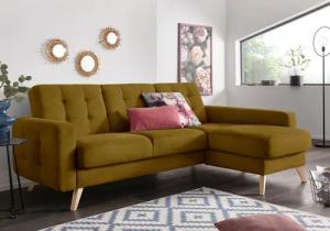 exxpo - sofa fashion Ecksofa "Nappa, kompakt und komfortabel, bequem, zeitloses Design, L-Form", tolle Detailverarbeitung, inkl. Bettfunktion und Bettkasten