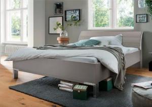 WIEMANN Futonbett "Monaco, 4-fache Liegehöhenverstellung", mit stilvollem Holzkopfteil, Made in Germany