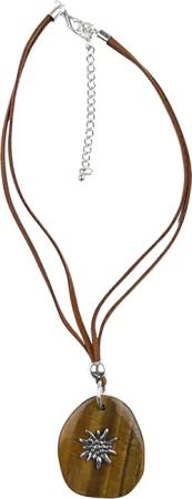 Allgäu Rebell Kette mit Anhänger "Evi", mit Edelweiß