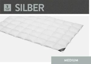 SPESSARTTRAUM Daunenbettdecke "Silber", leicht, Füllung 100% Daunen, Bezug 100% Baumwolle, (1 St.), hergestellt in Deutschland, allergikerfreundlich