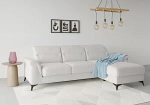 sit&more Ecksofa "Sinatra L-Form", mit Recamiere, optional mit Kopfteilverstellung und Armteilfunktion