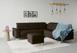 sit&more Ecksofa "Sinatra L-Form", optional mit Kopfteilverstellung und Armteilfunktion