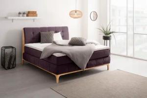 OTTO products Boxspringbett "Jelle", (5 St.), zertifizierte, recycelte Bezugsstoffe, verschiedene Ausführungen