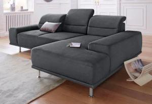 sit&more Ecksofa "Mariola L-Form", mit Recamiere und Federkern, inklusive Sitztiefenverstellung
