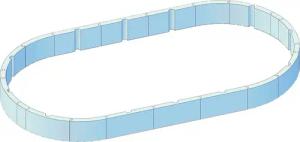 KWAD Poolwandisolierung "Protector T60", für Ovalformbecken der Größe 490x360x132 cm