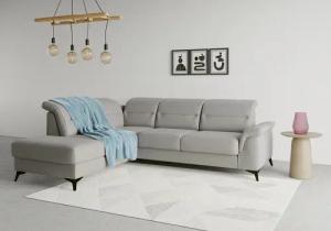 sit&more Ecksofa "Sinatra L-Form", mit Ottomane, optional mit Kopfteilverstellung und Armteilfunktion
