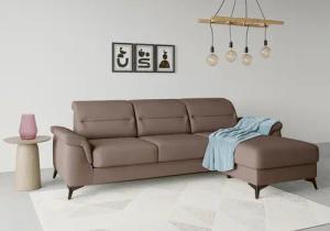 sit&more Ecksofa "Sinatra L-Form", mit Recamiere, optional mit Kopfteilverstellung und Armteilfunktion