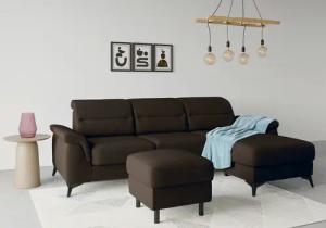 sit&more Ecksofa "Sinatra L-Form", mit Recamiere, optional mit Kopfteilverstellung und Armteilfunktion