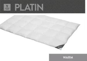 SPESSARTTRAUM Gänsedaunenbettdecke "Platin", warm, Füllung 100% Reine weiße Gänsedaunen, Bezug 100% Baumwolle, (1 St.), hergestellt in Deutschland, allergikerfreundlich