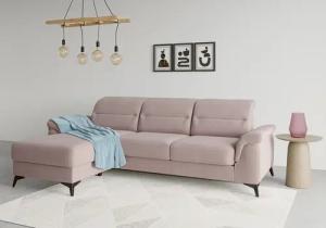 sit&more Ecksofa "Sinatra L-Form", mit Recamiere, optional mit Kopfteilverstellung und Armteilfunktion