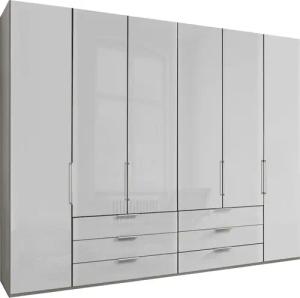 WIEMANN Falttürenschrank "Monaco mit hochwertige Beschläge inkl. Schubladendämpfung", unempfindlichen Glasfront, Made in Germany