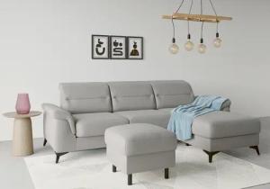 sit&more Ecksofa "Sinatra L-Form", mit Recamiere, optional mit Kopfteilverstellung und Armteilfunktion