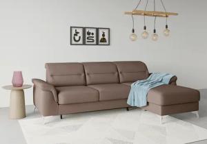 sit&more Ecksofa "Sinatra L-Form", mit Recamiere, optinal mit Kopfteilverstellung und Armteilfunktion