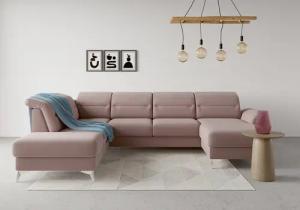 sit&more Wohnlandschaft "Sinatra U-Form", optional mit Kopfteilverstellung und Armteilfunktion etc.