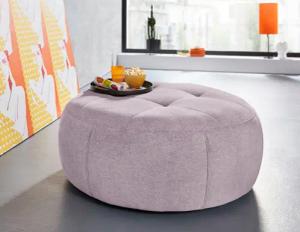 INOSIGN Hocker "Lounis", (Hockerprogramm V), Rundhocker in 2 Größen, "Soft clean" für leichte Reinigung mit Wasser