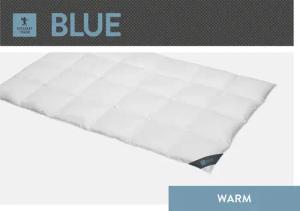 SPESSARTTRAUM Daunenbettdecke "Blue", warm, Füllung 60% Daunen, 40% Federn, Bezug 100% Baumwolle, (1 St.), hergestellt in Deutschland, allergikerfreundlich