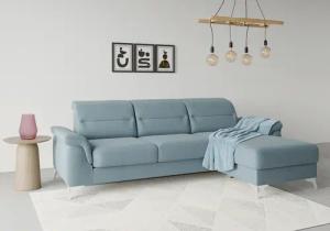 sit&more Ecksofa "Sinatra L-Form", mit Recamiere, optinal mit Kopfteilverstellung und Armteilfunktion