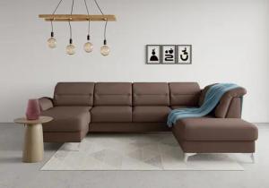 sit&more Wohnlandschaft "Sinatra U-Form", optional mit Kopfteilverstellung und Armteilfunktion etc.