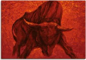 Artland Wandbild "Katalanischer Stier", Wildtiere, (1 St.), als Alubild, Outdoorbild, Leinwandbild, Poster, Wandaufkleber
