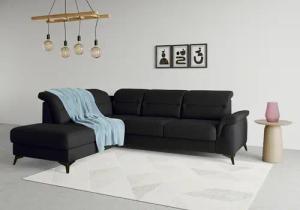 sit&more Ecksofa "Sinatra L-Form", mit Ottomane, optional mit Kopfteilverstellung und Armteilfunktion