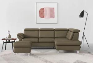 sit&more Ecksofa, inklusive Kopfteilverstellung, wahlweise mit Bettfunktion und Bettkasten