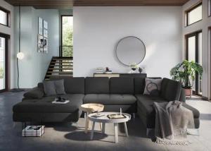 sit&more Wohnlandschaft "Latigo U-Form", mit Mega-Recamiere, wahlweise mit Bettfunktion und Bettkasten