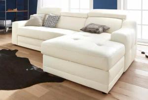 exxpo - sofa fashion Ecksofa "Lotos, bequem und funktionell, L-Form", mit Kopf- bzw. Rückenverstellung, wahlweise mit Bettfunktion