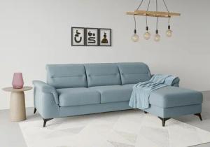 sit&more Ecksofa "Sinatra L-Form", mit Recamiere, optional mit Kopfteilverstellung und Armteilfunktion