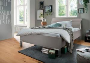 WIEMANN Futonbett "Monaco, 4-fache Liegehöhenverstellung", mit stilvollem Holzkopfteil, Made in Germany