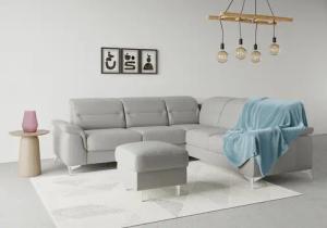 sit&more Ecksofa "Sinatra L-Form", optional mit Kopfteilverstellung und Armteilfunktion