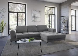 sit&more Ecksofa "Bendigo L-Form", inklusive Sitztiefenverstellung, Bodenfreiheit 15 cm, 2 Fußfarben