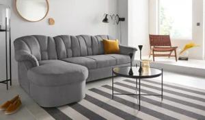 DOMO collection Ecksofa Papenburg L-Form, in großer Farbvielfalt, wahlweise mit Bettfunktion