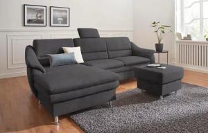 sit&more Ecksofa "Cardoso L-Form", mit Federkern, wahlweise mit Bettfunktion