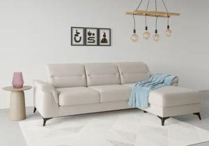 sit&more Ecksofa "Sinatra L-Form", mit Recamiere, optional mit Kopfteilverstellung und Armteilfunktion