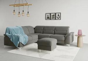 sit&more Ecksofa "Sinatra L-Form", optional mit Kopfteilverstellung und Armteilfunktion