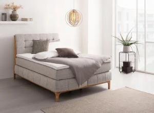 OTTO products Boxspringbett "Jelle", (5 St.), zertifizierte, recycelte Bezugsstoffe, verschiedene Ausführungen