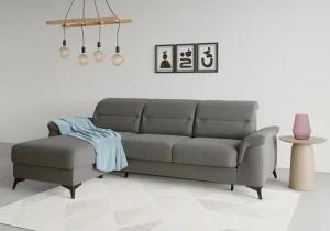 sit&more Ecksofa "Sinatra L-Form", mit Recamiere, optional mit Kopfteilverstellung und Armteilfunktion