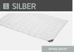 SPESSARTTRAUM Daunenbettdecke "Silber", extraleicht, Füllung 100% Daunen, Bezug 100% Baumwolle, (1 St.), hergestellt in Deutschland, allergikerfreundlich