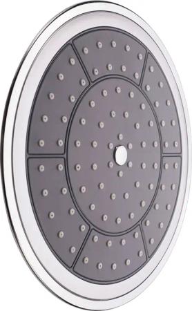 Schütte Kopfbrause "Auxerre", Kopfbrause mit Antikalk-Noppen, Regendusche Ø 22cm, Duschkopf Chrom
